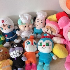 アンパンマン  ポケモン　
ぬいぐるみセットの画像