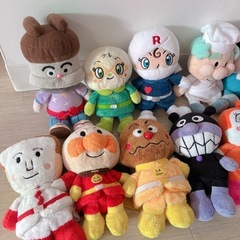 アンパンマン  ポケモン　
ぬいぐるみセットの画像