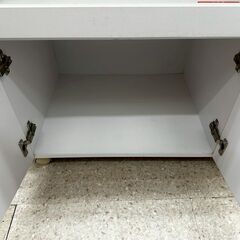 ★リユースのサカイ高崎店★TJ13823  レンジ台 白 H85×D44.5×W80 クリーニング済みの画像