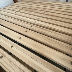 ニトリ すのこ折りたたみ　ベッド の画像