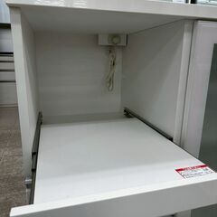 ★リユースのサカイ高崎店★TJ13825 (株)ニトリ 食器棚 白 H101×D50.5×W119.5 クリーニング済みの画像