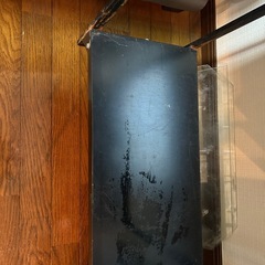 60cm水槽用2段スチール棚黒の画像