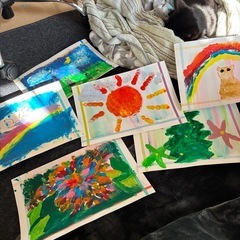 第二回は指アート体験 絵の教室ナーガ