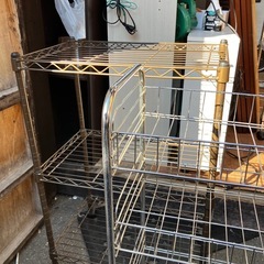 ミニ スチールラック ワゴンタイプ キャスター付き　各500円の画像