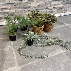 【9点まとめ売り】フェイクグリーン（人工観葉植物）お手入れ不要・お部屋の彩りに！の画像