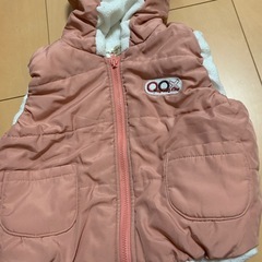 🔴サイズ95 ダウンベスト ピンクの画像