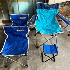 アウトドアチェア大中小7脚（SOUTH FIELD、Coleman）の画像