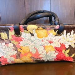 【一点限り】一貫張り　柿渋　カゴ　ハンドメイド　一閑張り　和雑貨の画像