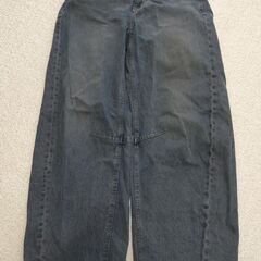 GU ジーユー バレルレッグ ジーンズ Mサイズの画像