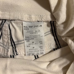 マタニティ用　パンツ ズボン2点セット（チェック柄・黒）　Sサイズ　Mサイズの画像