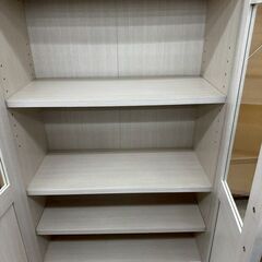 ★リユースのサカイ高崎店★TJ13828  食器棚 クリーム H90×D29×W59.5 クリーニング済みの画像