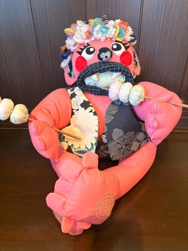 【1点もの】厄除け　魔除け　引っ越し祝い　出産祝い　ハンドメイド　人形　鬼　インテリア　飾り　置物　