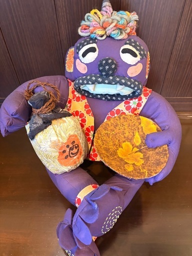 【1点もの】厄除け　魔除け　引っ越し祝い　出産祝い　ハンドメイド　人形　鬼　インテリア　飾り　置物　