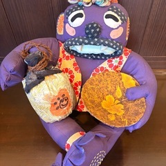 【1点もの】厄除け　魔除け　引っ越し祝い　出産祝い　ハンドメイド　人形　鬼　の画像