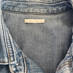 デニムシャツ メンズ　Mサイズ ウォッシャブル　の画像