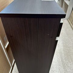 ★リユースのサカイ高崎店★TJ13829  レンジ台 ダークブラウン H84.5×D35.5×W47 クリーニング済みの画像