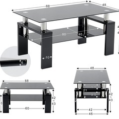 クリアリビングテーブルの画像