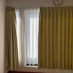 カーテン KEYUCA 薄グリーン 
の画像
