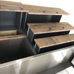 【ジャングルジャングル和歌山店】【Wa3537】レンジボード ブラウン リユースショップ リサイクルショップ 中古家具 中古家電 中古自転車 古着 冷蔵庫の画像