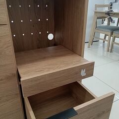 ★リユースのサカイ日立店★HJ8814  レンジ台 ナチュラルブラウン H90.5×D40×W118 クリーニング済み の画像