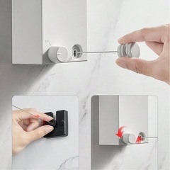 新品未開封　洗濯物干しワイヤー紐の画像