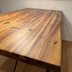 新品　ダイニングテーブル 組立式 DT-27-AC150 幅1500x奥行850x高さ700mm 桜屋工業の画像