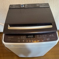 【2021年製・綺麗】全自動洗濯機　引き取り限定の画像