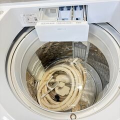 ジ542/ パナソニック全自動洗濯機10.0kgホワイト NA-FA100H8-W 2020年 風呂ホース付き の画像