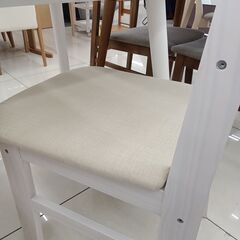 ★リユースのサカイ日立店★HJ8818  ダイニングセット ホワイト H70×D75×W75 クリーニング済み の画像