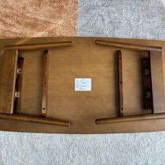 センターテーブル  ウォルナット　北欧風の画像