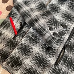 フード付き Pコートの画像