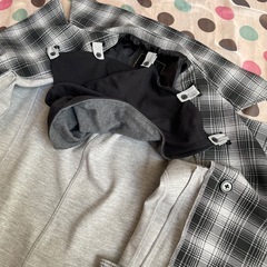 フード付き Pコートの画像