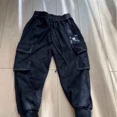 120cm男の子ウエストゴム裏起毛カーゴパンツ&デニムまとめ売り　4点セット売りの画像