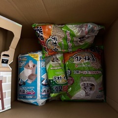 猫用トイレ新品　おまけ付きの画像