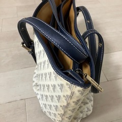 パトリックコックス　フルール・ド・リス柄　ショルダーバック　ハンドバックの画像