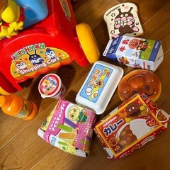 アンパンマン　お買い物カート　おままごと　玩具　おもちゃ　知育玩具の画像