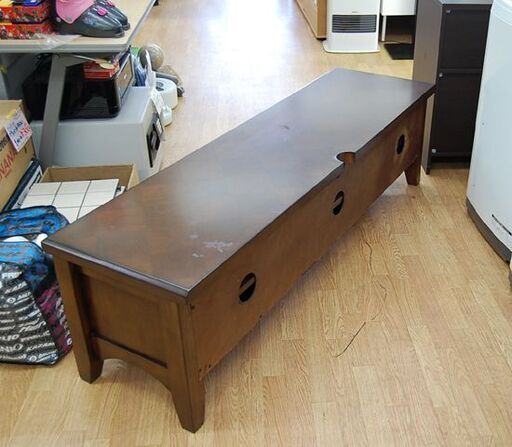 NITORI ローボード 幅160×奥46×高45cm マラッカ ダークブラウン TV台 テレビ台 リビングボード ニトリ  札幌市 清田区 平岡