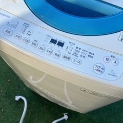 東芝　洗濯機　7.0kg 風乾燥　AW-7D3M 簡易乾燥機能付きの画像