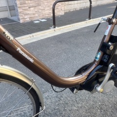 Panasonic 電動アシスト自転車 24インチブラウンの画像