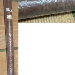 未使用　木目調カーペット　185×185cmの画像