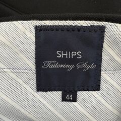 SHIPS セットアップ/44ウール/ブラック/無地/の画像