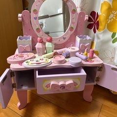 マザーガーデン 野いちご ティアラドレッサー ブ　猫脚 木製 ハンドメイド 中古 の画像