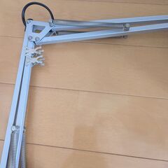 IKEA アーム式デスクライト クランプ式 シルバー ジャンクの画像