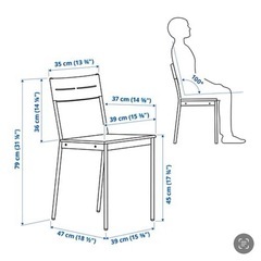 IKEA SANDSBERG チェア&クッションの画像