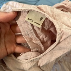 くすみピンク オールインワン 90サイズの画像