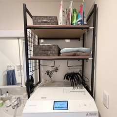 【美品】ランドリーラックの画像