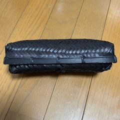 鈴懸 カゴ　小物入れ　弁当箱　竹細工　黒の画像