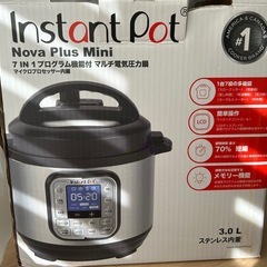 マルチ電気圧力鍋 Instant Pot(インスタントポット) 1台7役 Nova Plus Mini 3.0L ブラック ISP1003の画像