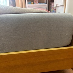 •	ベッド＋マットレスセミダブルサイズの画像