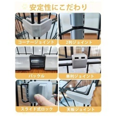 新品未使用　猫ケージ キャットケージ 2段 スリム 大型猫用 ペットケージ 組み立て簡単 梯子 ワイド扉　コンパクト 耐荷重10kg ピンクの画像